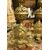 AL307 - Coppia di alari scolpiti, misure cm L 25 x H 55 x P 65 