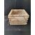 Fenomenale mortaio da centro in marmo di Carrara con intarsio - 26 x 26 cm
