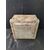 Fenomenale mortaio da centro in marmo di Carrara con intarsio - 26 x 26 cm