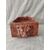 Bellissimo portagioie in marmo rosso Verona con intarsio - 15 x 30 cm