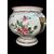 Vaso - pilloliere in maiolica globulare  con decoro alla rosa e simbolo di farmacia.Casali e Callegari.Pesaro.