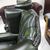 Poltrona chesterfield Queen Anne nuova inglese originale in pelle bordeaux, verde e marrone 