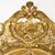 SPECCHIO ANTICO OVALE CON CIMASA, FIORI E VOLUTE, SPECCHIERA  ANTICA, CORNICE DORATA, DEL XIX SECOLO. (SPO171)