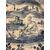 Piatto in maiolica in monocromia turchina con figura di soldato in ambiente agreste. Albisola.