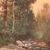 Signed painting landscape in impressionist style from the 19th century