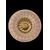 Grande centrotavola piatto in vetro a spirale ‘zebrato’ e inclusione foglia oro.Barovier e Toso.Murano.