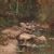 Signed painting landscape in impressionist style from the 19th century
