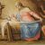 Dipinto tempera su carta Adorazione dei pastori del XIX secolo