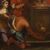 Antique religious painting from the first half of the 18th century