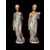COPPIA DI SCULTURE IN BRONZO PATINATO 