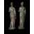 COPPIA DI SCULTURE IN BRONZO PATINATO 