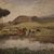 Grande dipinto francese paesaggio firmato del XX secolo