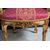 Coppia di poltrone Napoleone III in legno dorato e intagliato. Francia XIX secolo.