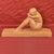 SCULTURE ART DECO IN TERRACOTTA, NUDO DI DONNA ACCOVACCIATA, AMEDEO GENNARELLI. (STTE86)