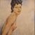 Dipinto nudo di donna anni 60