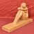 SCULTURE ART DECO IN TERRACOTTA, NUDO DI DONNA ACCOVACCIATA, AMEDEO GENNARELLI. (STTE86)