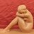 SCULTURE ART DECO IN TERRACOTTA, NUDO DI DONNA ACCOVACCIATA, AMEDEO GENNARELLI. (STTE86)