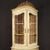 Lacquered, gilded and painted Venetian corner cabinet