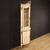 Lacquered, gilded and painted Venetian corner cabinet
