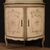 Lacquered, gilded and painted Venetian corner cabinet