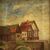English painting landscape on the river from 20th century