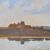 DIPINTI ANTICHI PAESAGGI, PAESAGGIO CON FIUME E VILLAGGIO, OLIO SU TELA, XIX SECOLO. (QP591)   