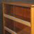 Coppia di librerie italiane in legno di noce e ante in vetro