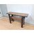 Consolle vintage tavolo da parete in legno massello trattato effetto pietra