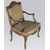 Antica poltrona Luigi XV italiana anni '50 in legno laccato