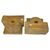 Coppia di mezzi capitelli in legno - M/740 -