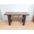 Consolle vintage tavolo da parete in legno massello trattato effetto pietra