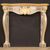 Italian painted and gilded fireplace from 20th century