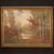 Italian painting landscape signed and dated from the 20th century