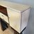 MOBILE BAR CABINET DESIGN MODERNO RIVESTITO IN PERGAMENA ANNI 1950-60