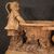 Scultura austriaca in terracotta vaso del XX secolo