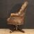 English leather armchair from the 20th century