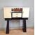 MOBILE BAR CABINET DESIGN MODERNO RIVESTITO IN PERGAMENA ANNI 1950-60