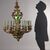 Lampadario Napoleone III in Bronzo Dorato Francia Terzo Quarto XIX Secolo