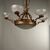Lampadario in Ottone Italia Anni Quaranta