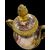 VASO IN MARMO CON MANICI IN BRONZO DORATO- FRANCIA XIX SECOLO.