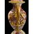 VASO IN MARMO CON MANICI IN BRONZO DORATO- FRANCIA XIX SECOLO.