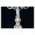 Candelabro a 7 fiamme in porcellana Meissen decorata