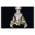 Candelabro a 7 fiamme in porcellana Meissen decorata