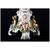 Candelabro a 7 fiamme in porcellana Meissen decorata