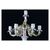 Candelabro a 7 fiamme in porcellana Meissen decorata