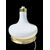 Grande lamapada in vetro incamiciato lattimo di forma globulare schiacciata.Murano.