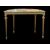 Consolle in legno intagliato e foglia oro con motivi floreali e rocaille .Piano in marmo policromo.Periodo Art Nouveau.