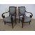 COPPIA DI POLTRONE STILE IMPERO IN NOCE EPOCA 800 FRANCIA  cm L59xL49xH90