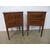 COPPIA DI COMODINI STILE LUIGI XVI LASTRONATI IN NOCE FINE 800  cm L47xP37xH72