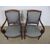 COPPIA DI POLTRONE STILE IMPERO IN NOCE EPOCA 800 FRANCIA  cm L59xL49xH90